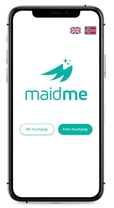 iOS og Android app - MaidMe for renholdstjenester i Oslo
